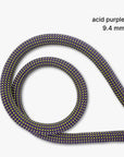 Acid Purple climbing rope in 9–10 mm