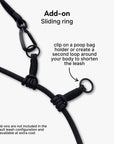 Convertible Leash w/ Traffic Handle – Standard (9–10 mm Rope)