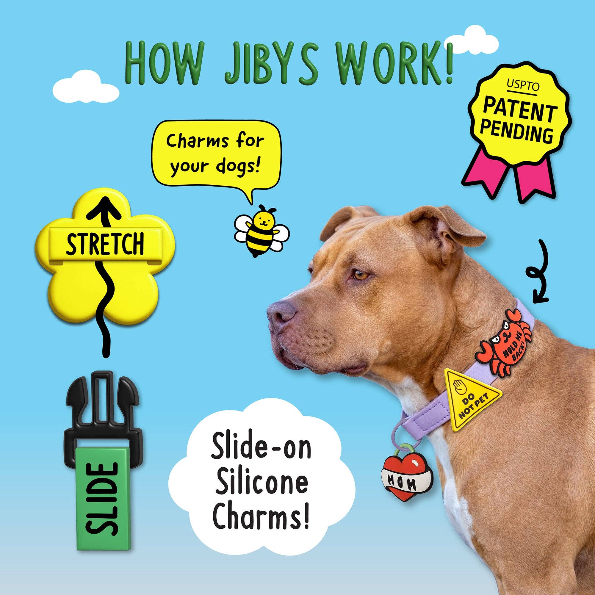 Reactive Jiby Dog Charm