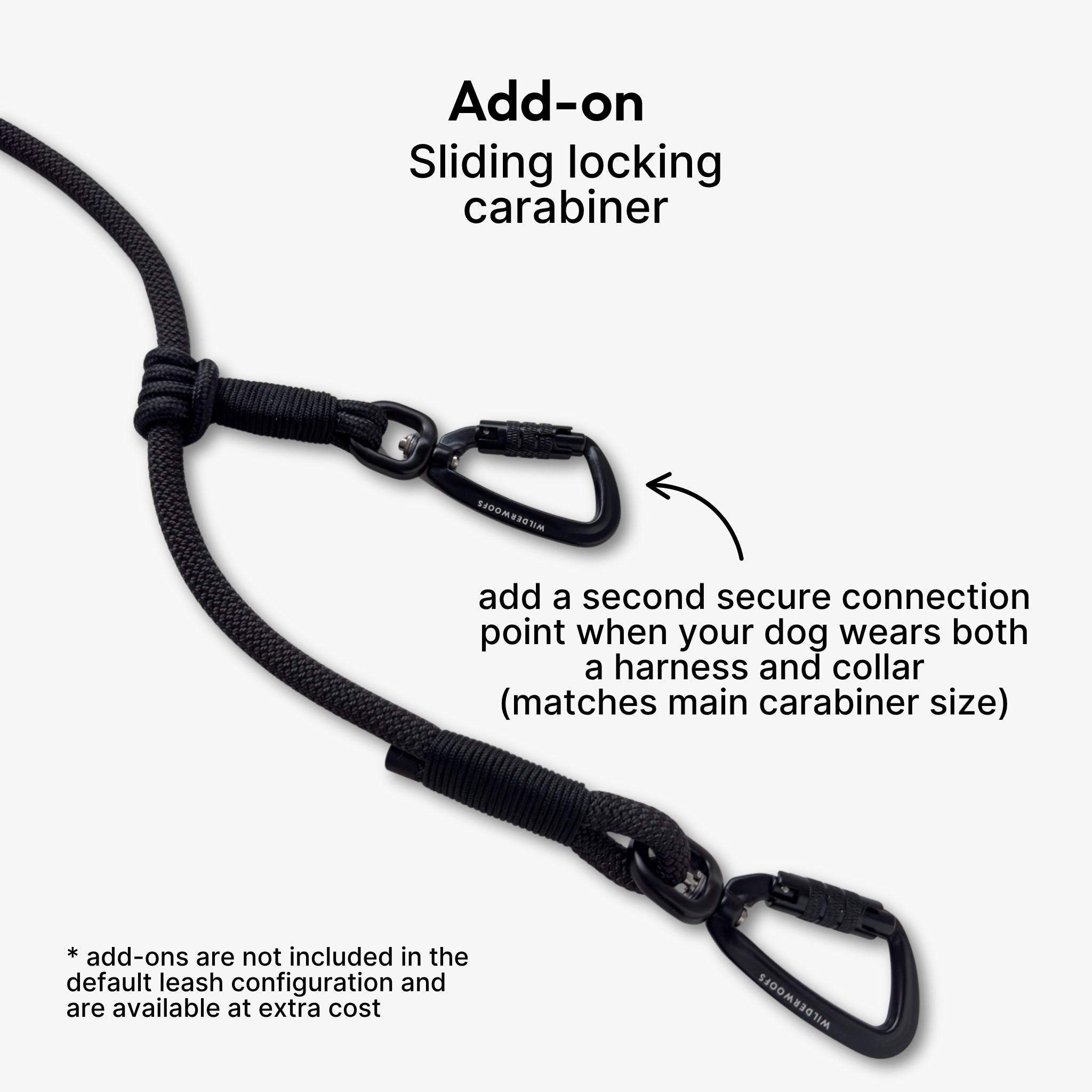 Climbing Rope Convertible Hands-Free Leash with Traffic Handle