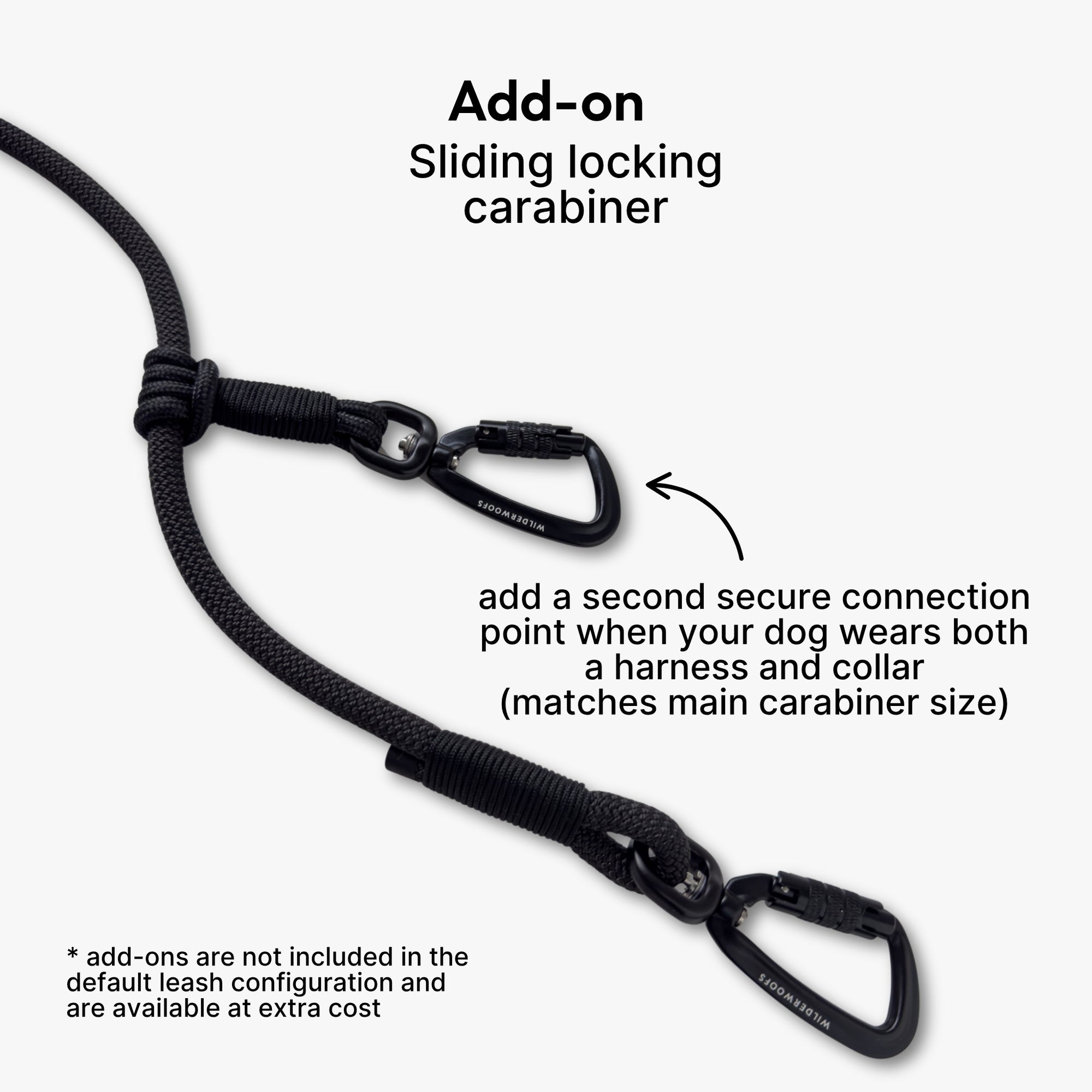 Convertible leash – Standard (9–10 mm Rope)