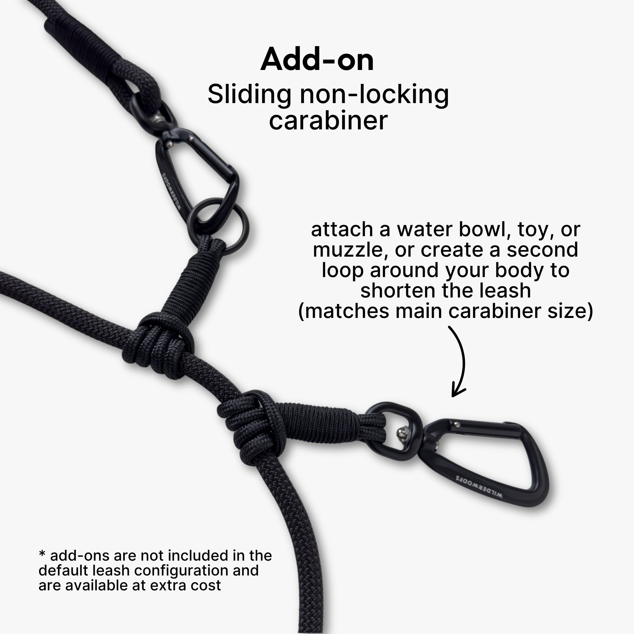 Climbing Rope Convertible Hands-Free Leash with Traffic Handle