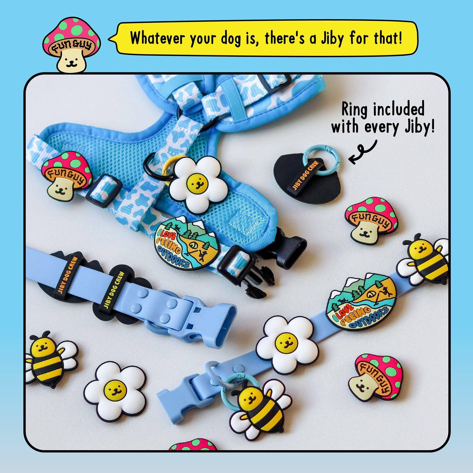 Reactive Jiby Dog Charm