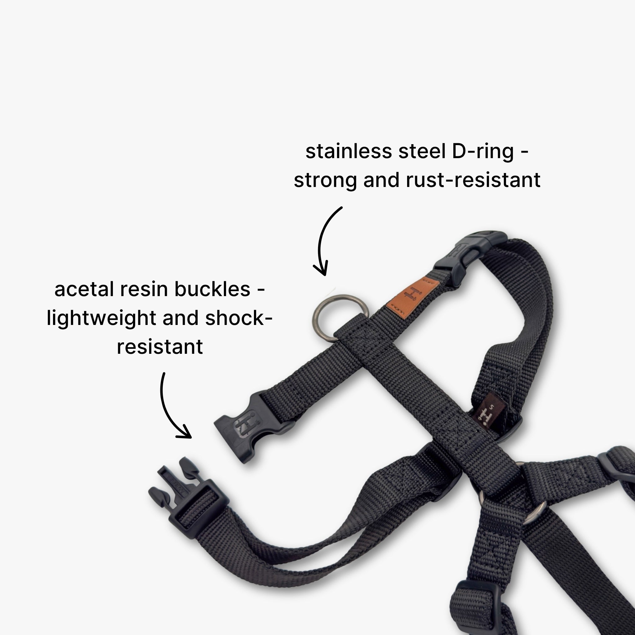 n°21 ハーネス&リードHARNESS+LEASH - BLACK