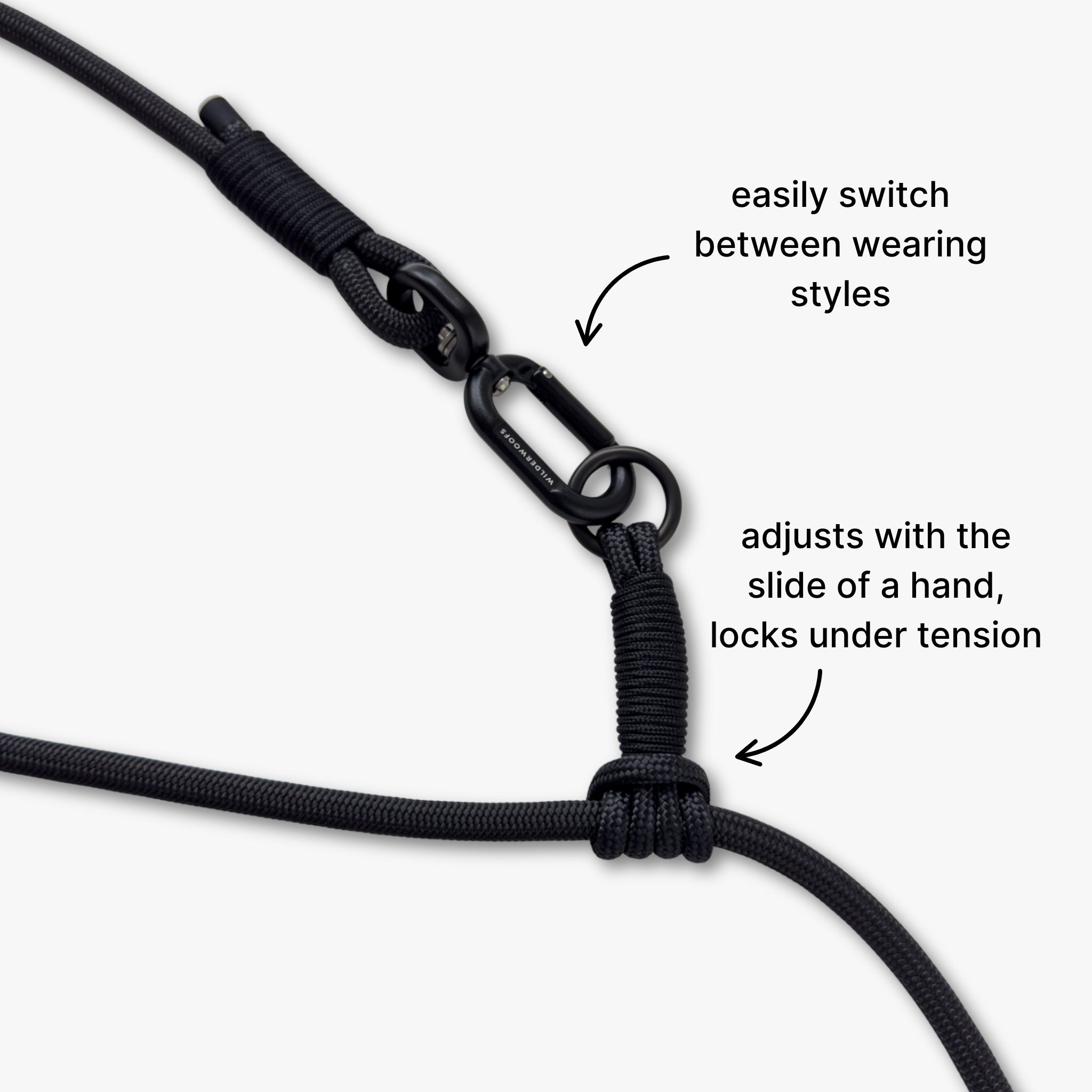 Climbing Rope Convertible Hands-Free Leash – Wilderwoofs